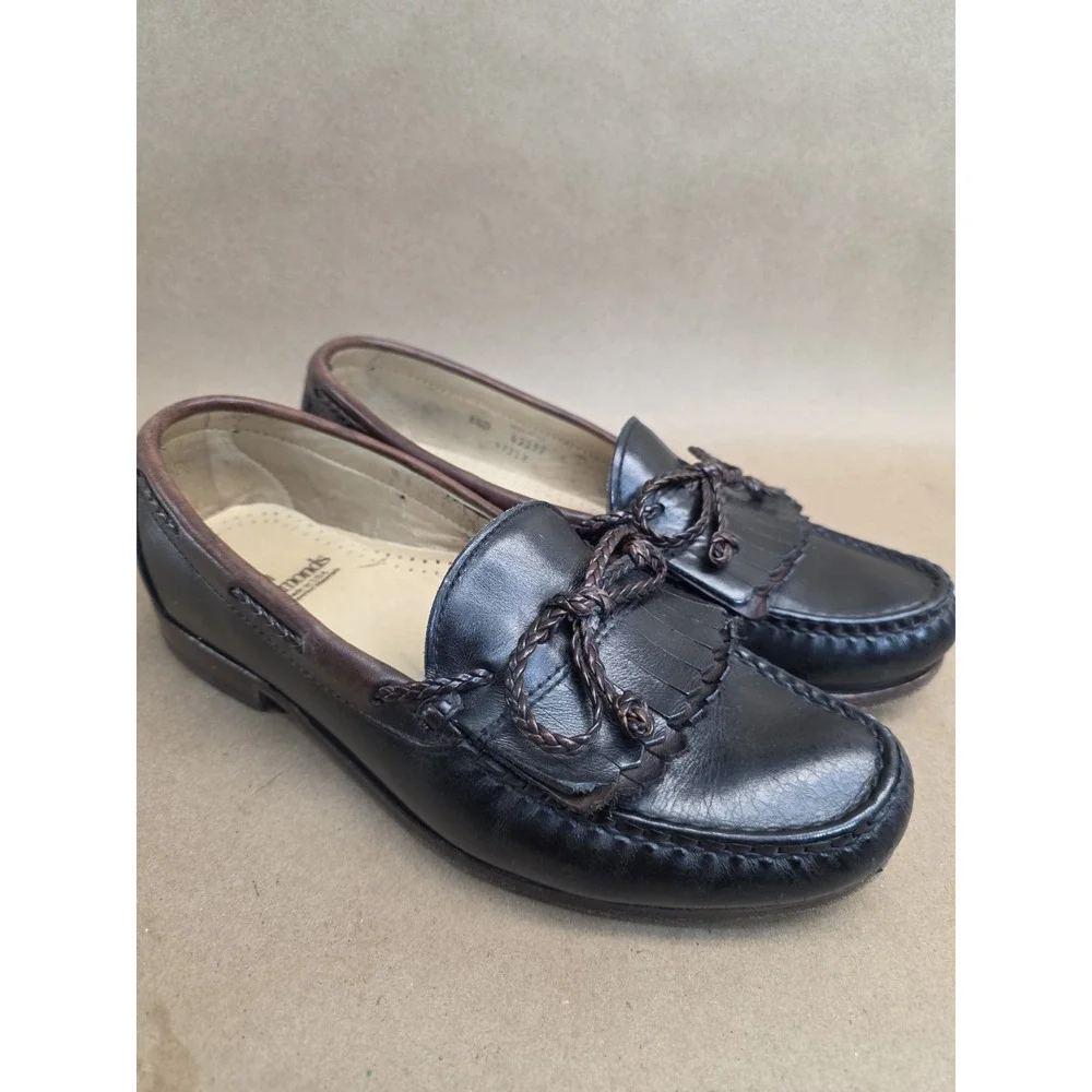 Allen Edmonds Sz 8.5 D Woodstock Mens Loafers Black Brown Shoes